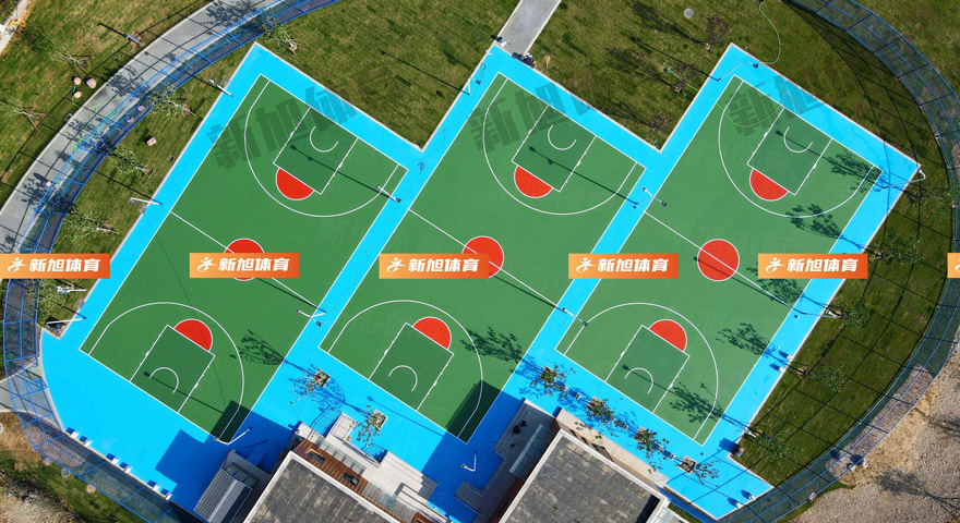 安陽公園硅pu籃球場